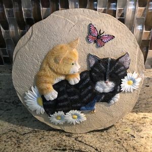 Vintage Kittens Stepping Stone